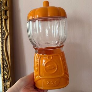 Target bullseye pumpkin gumball canister jar